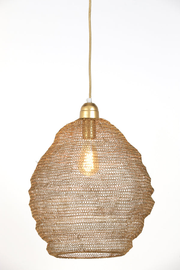 Nina Antique Bronze Wire Pendant Lamp Ø38x42 cm