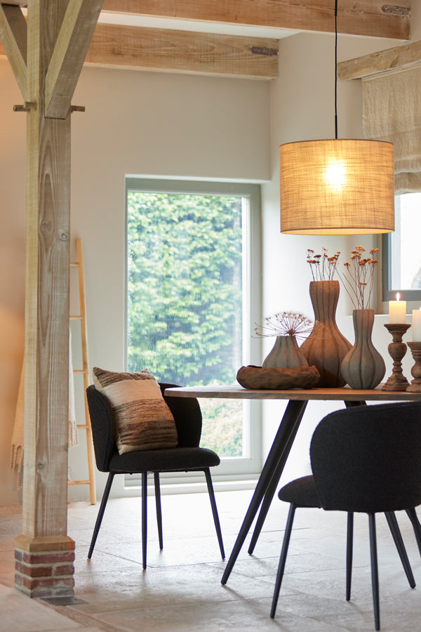 Caden Beige 50x38 cm Cylindrical Shade