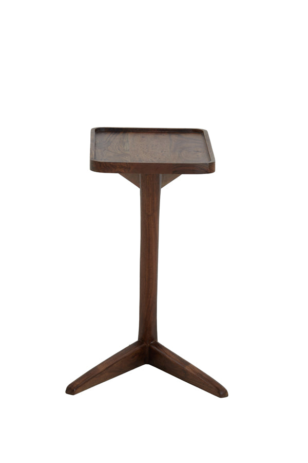 Acacia Wood Side Table 45x42x63 cm - Qiano Design