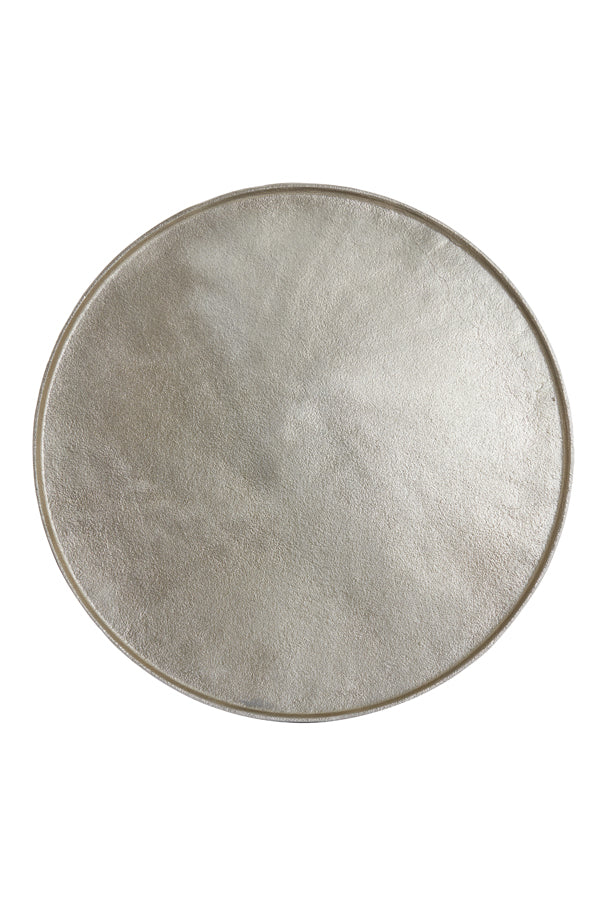 Golden Radiance: Maes Decorative Plate Ø60x1.5 cm