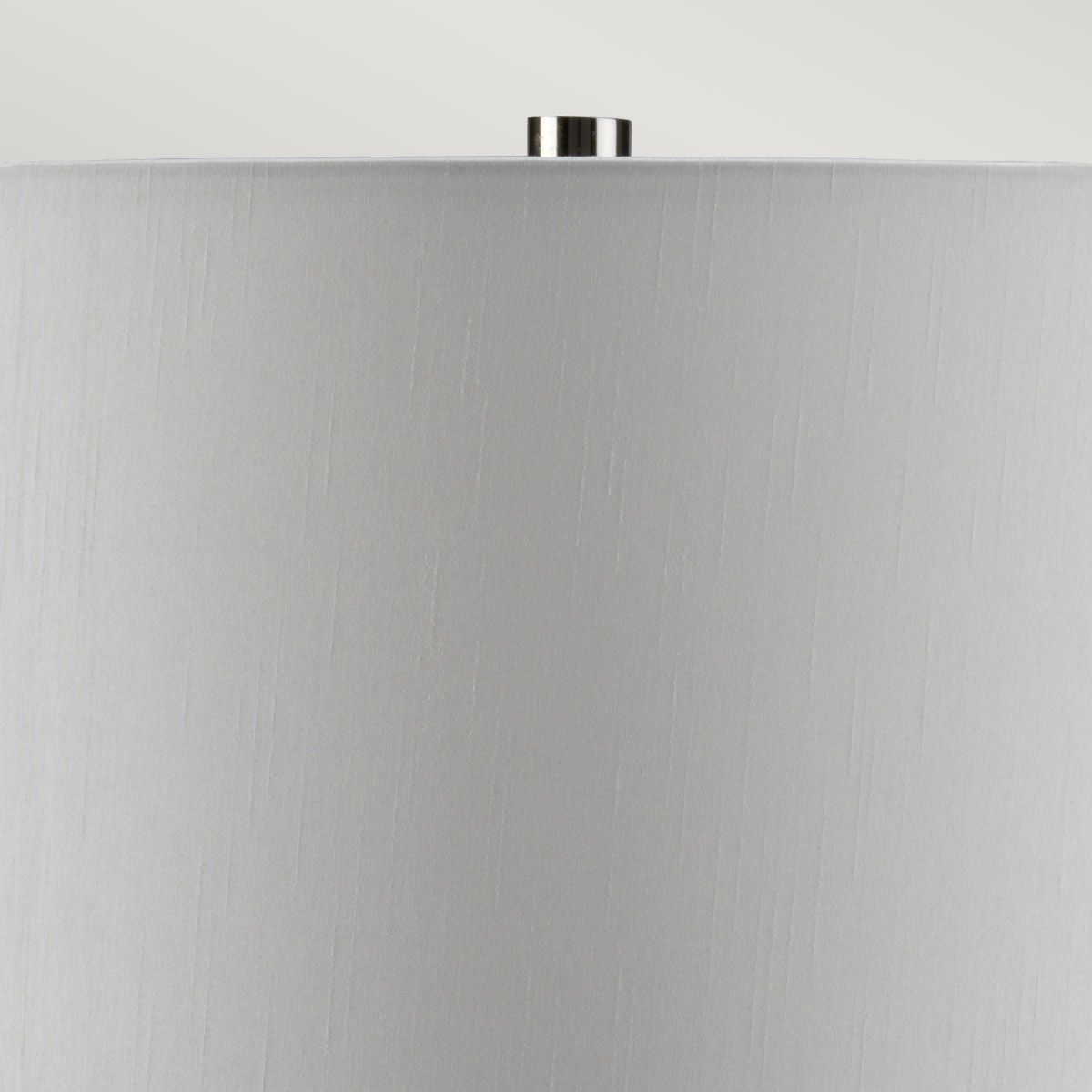 Victor Red Porcelain Table Lamp with Cream Cylinder Shade