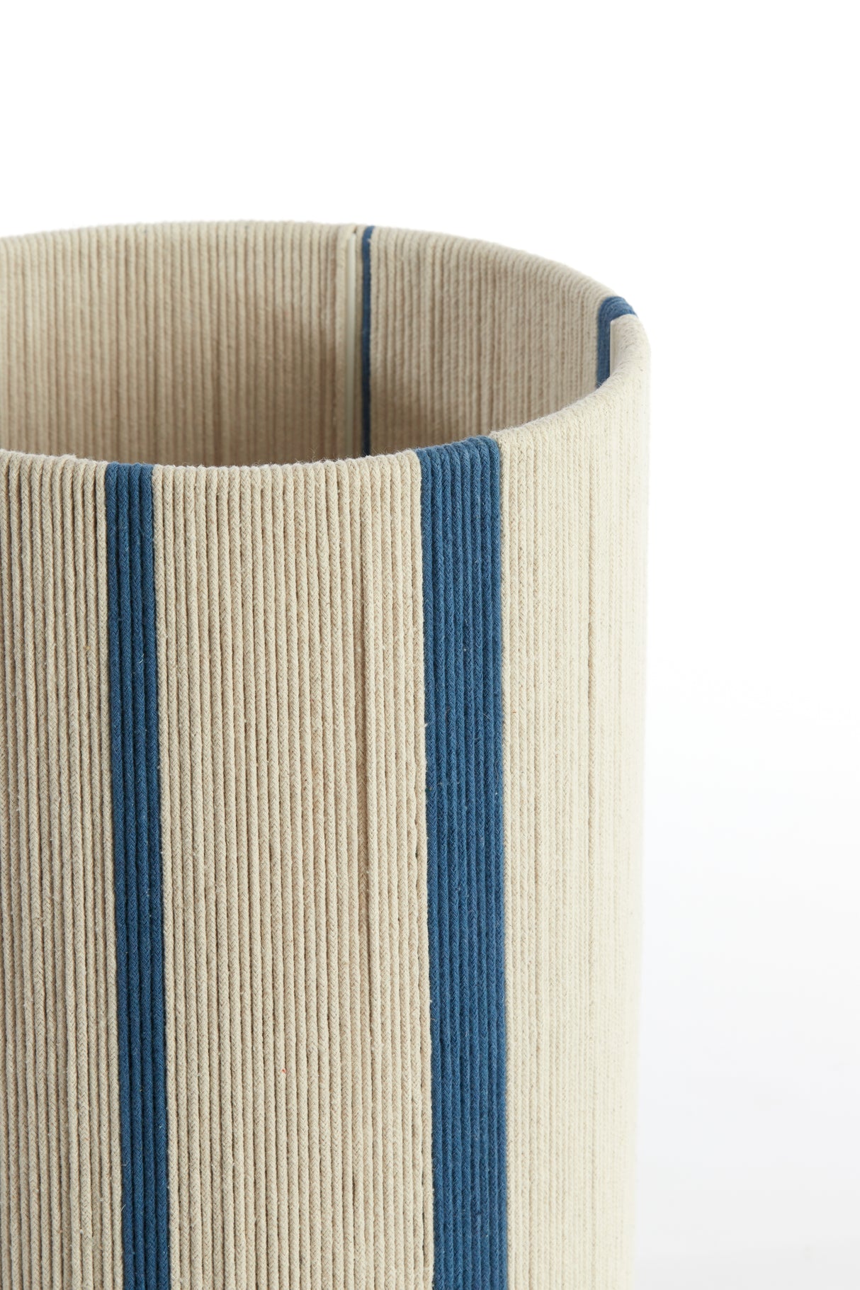 Medan Cream & Blue Ombre Cylinder Lampshade 25x25x36 cm