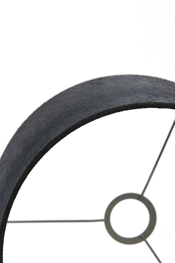 Elegant Black Lubis Cylinder Lampshade 30-30-21 cm