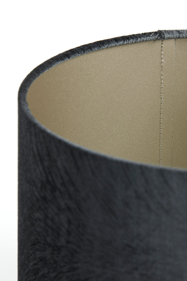 Elegant Grey Cylinder Lampshade 30x30x21 cm