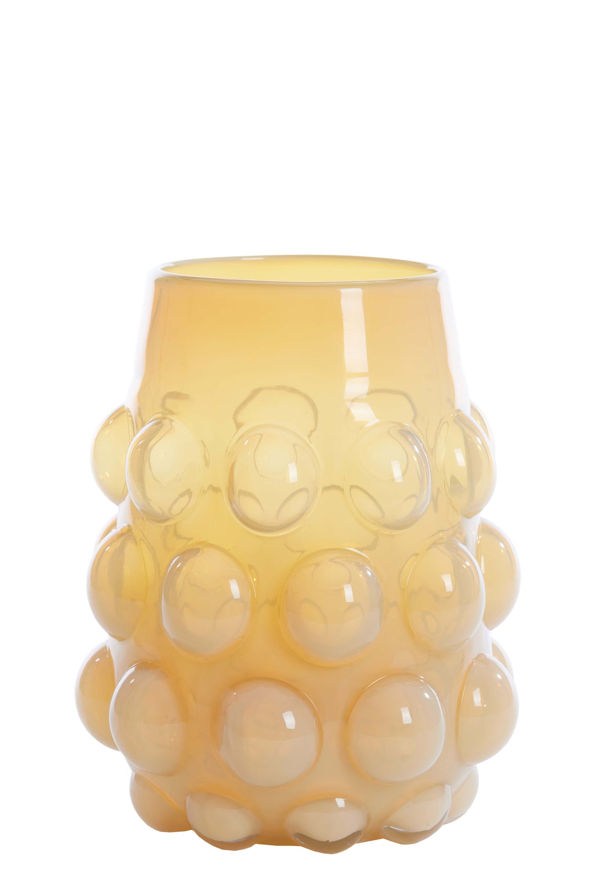 Soft Sunlight Yellow Glass Vase Ø24x30 cm