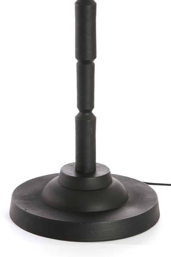 Elegant Matte Black Kabati Floor Lamp 147cm
