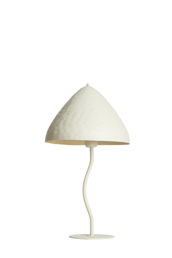 Elegant Elimo Matte Cream Table Lamp - 25x50 cm
