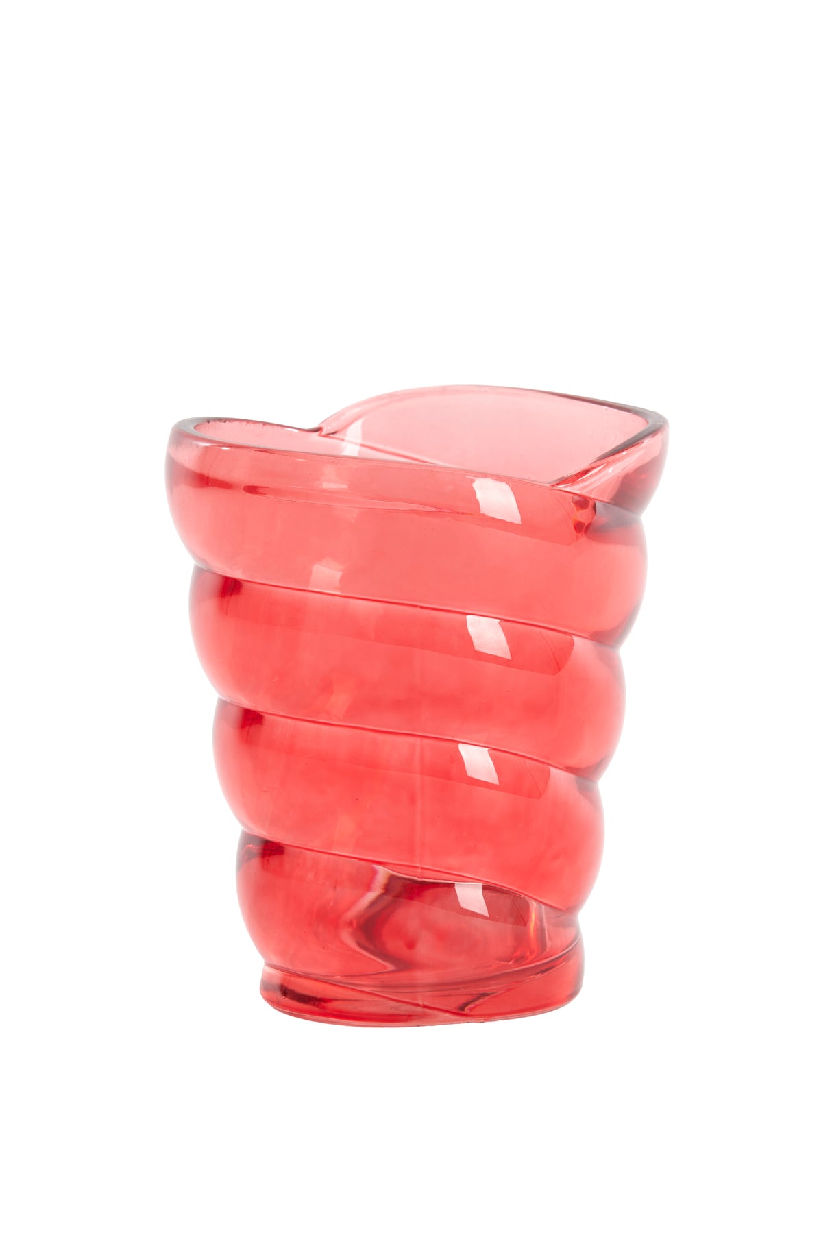Ruby Glass Tealight Holder 10.5x7x12.5 cm Malea Design