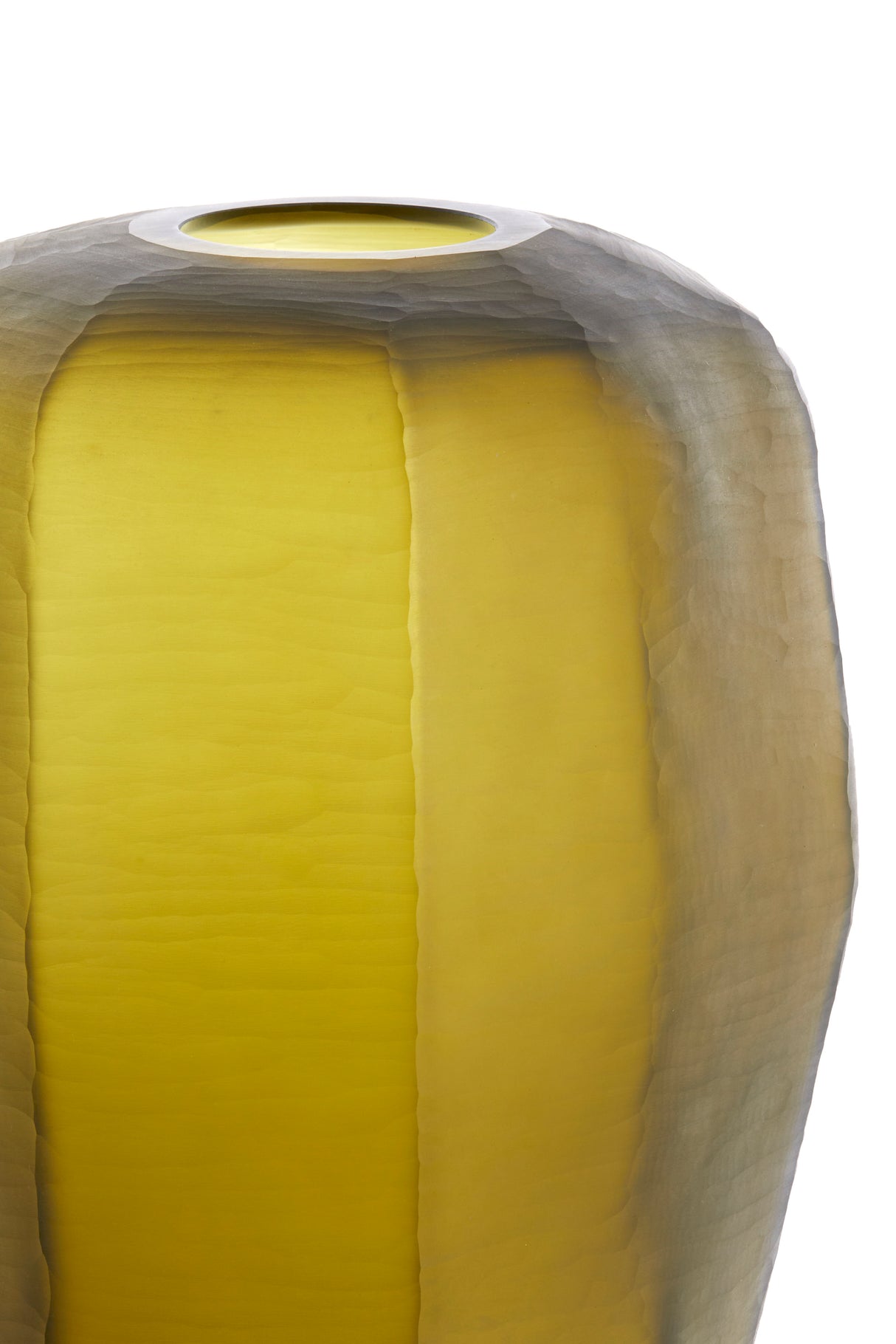 Yellow-Olive Green Pacengo Vase 33x42 cm