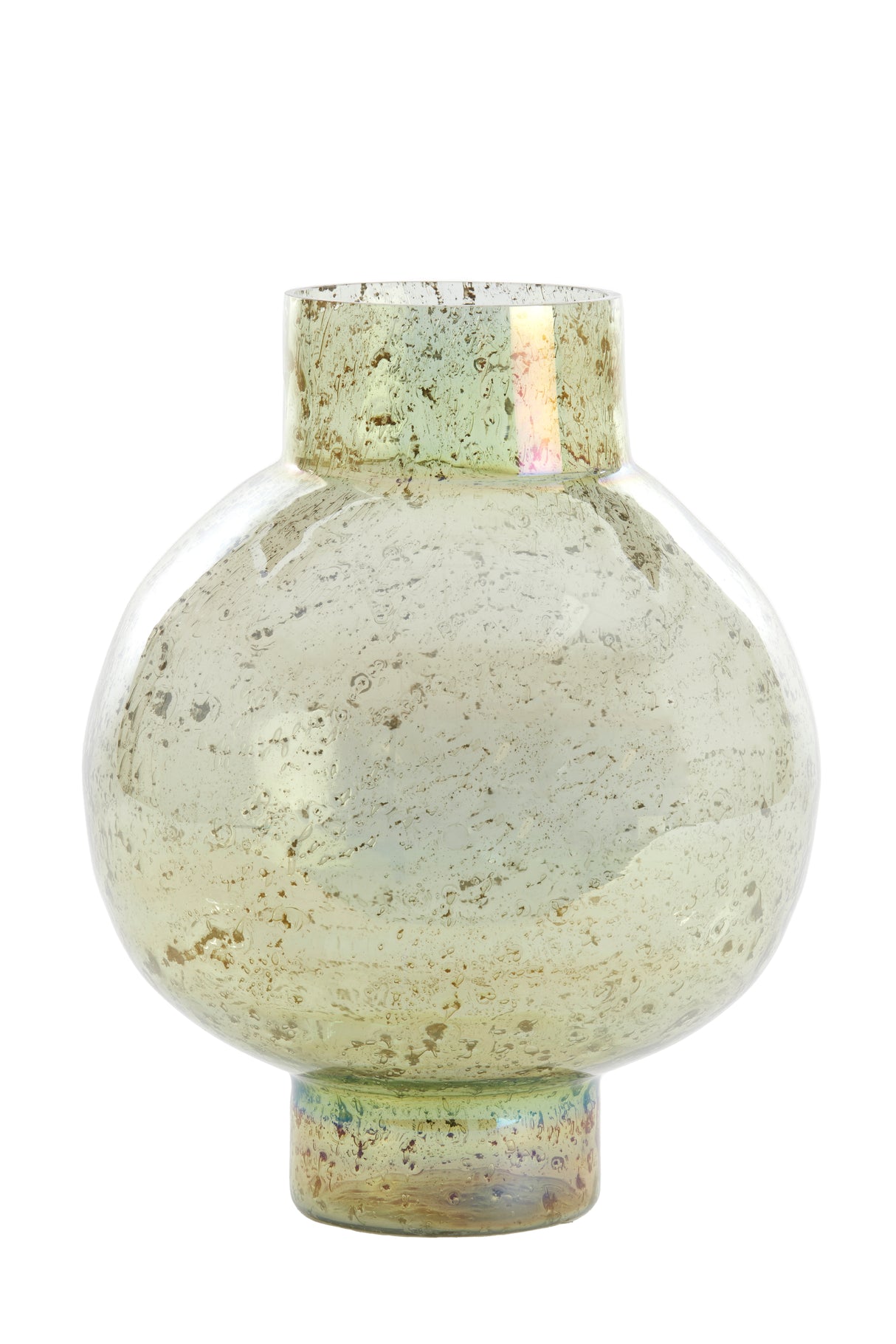 Dusit Green Stone Finish Glass Vase Ø31x38 cm