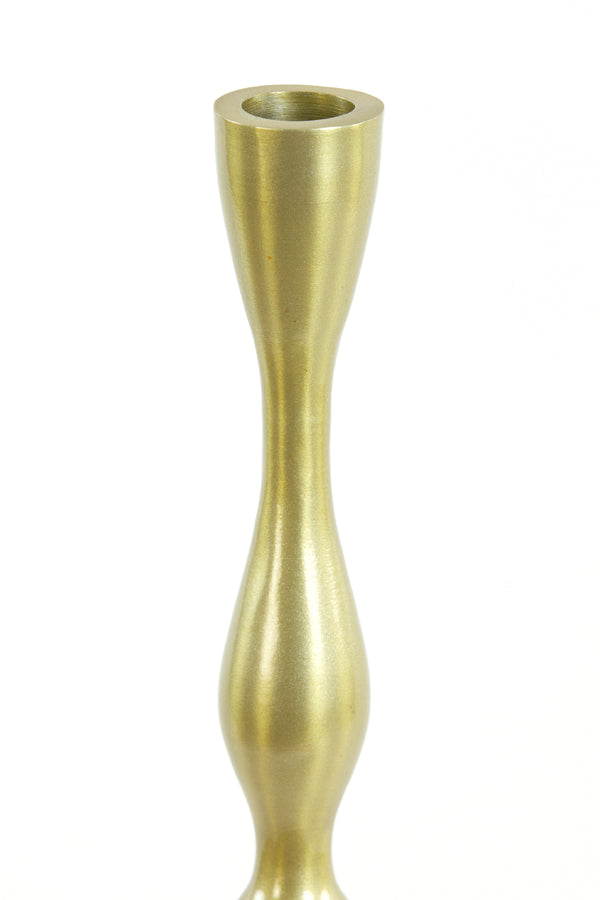 Elegant Tall Candle Holder in Light Gold Finish - Ø10x60 cm