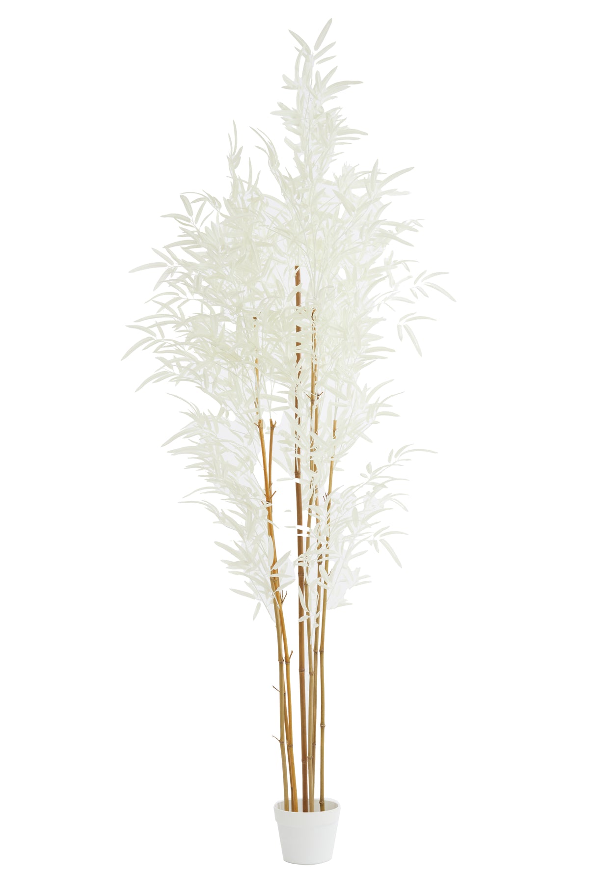 Bamboo Elegance: Natural and Cream Potted Ornament (70x60x180 cm)