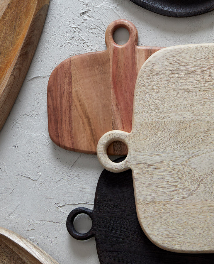 Rustic Aveiro Wooden Chopping Board 35x29x1.5 cm