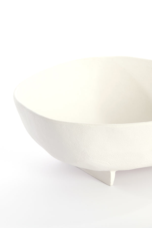 Elegant Cream Rosana Dish Set on Base - 27x26.5x11.5 cm