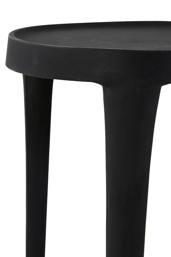 Sleek Series Set: Tobias Black Pillars Ø30x80 & Ø35x100 cm