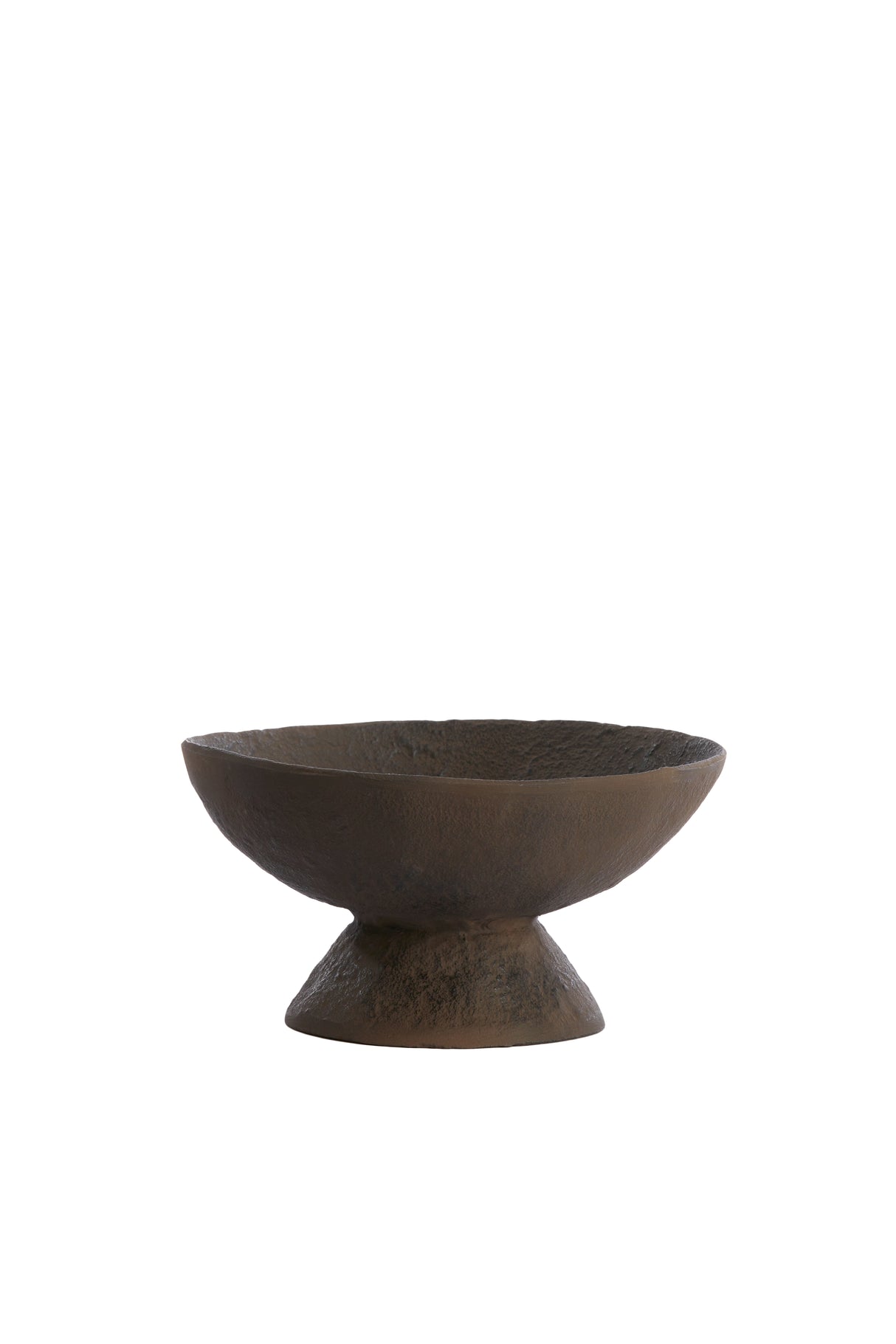 Elegant Dark Brown Elevated Dish - 25x24x12.5 cm