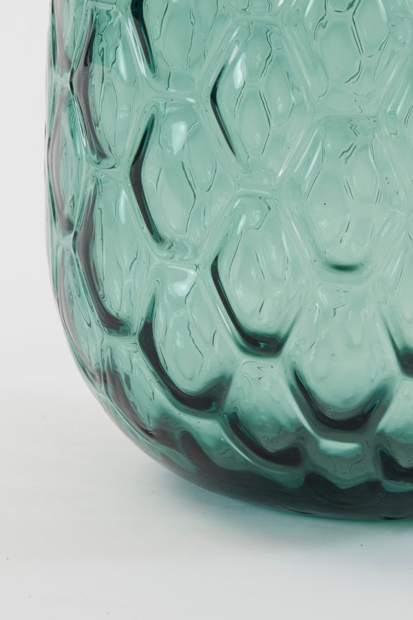 Turquoise Carino Glass Vase - 29x42 cm