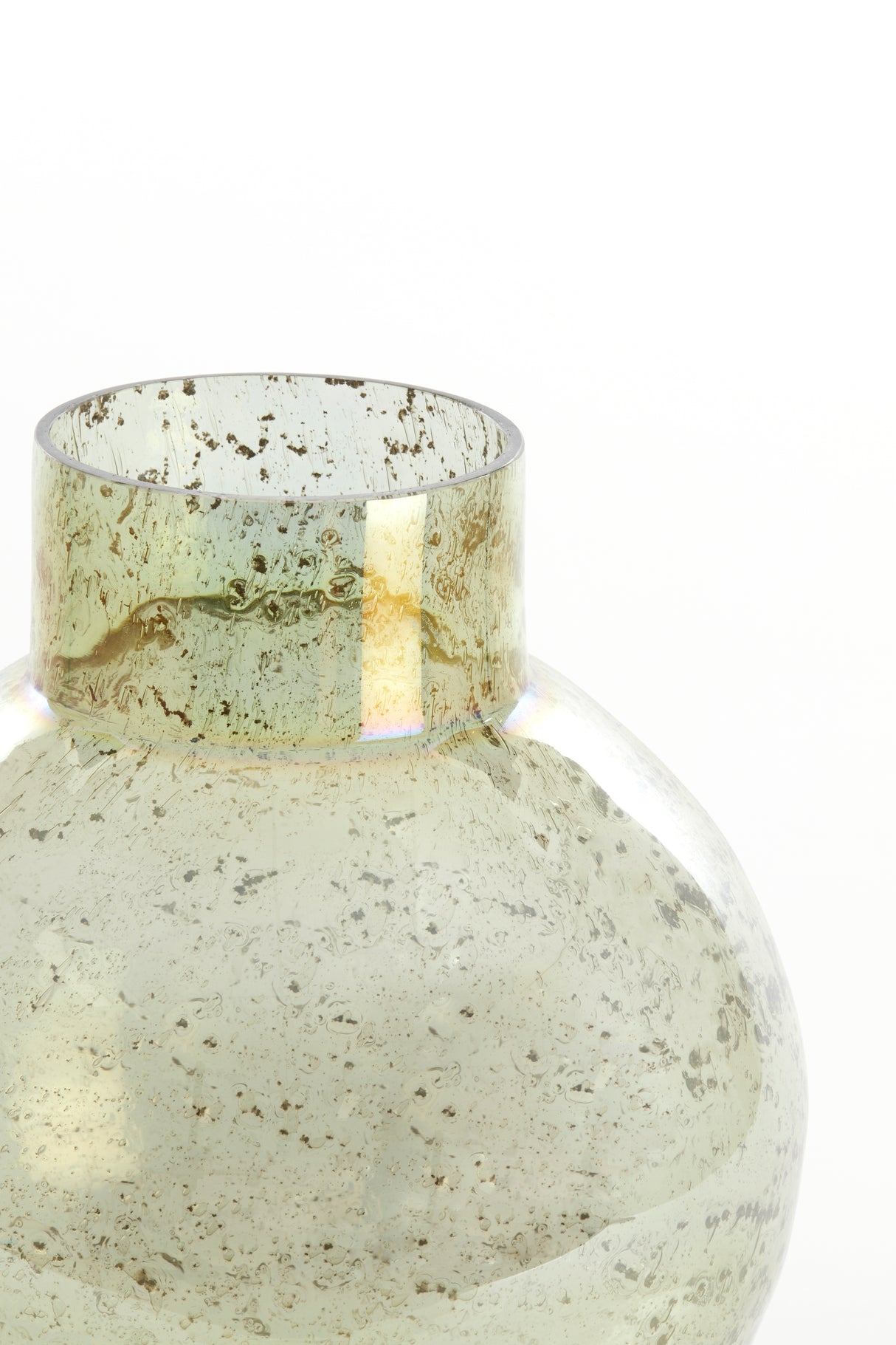 Dusit Green Stone Finish Glass Vase Ø31x38 cm