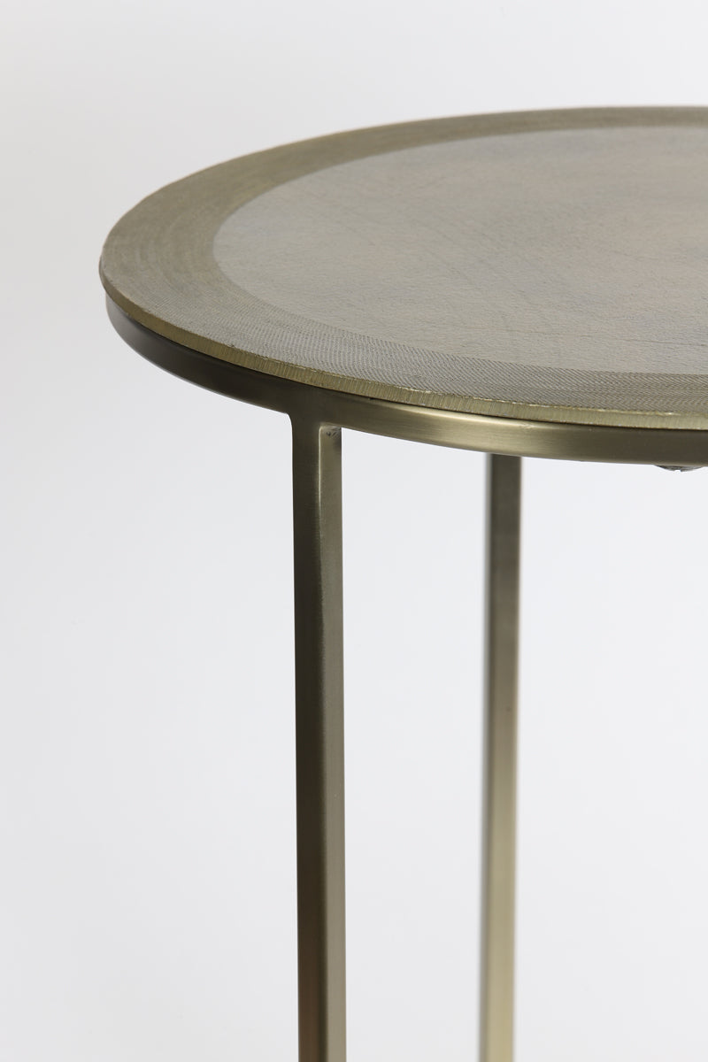 Gold Nested Side Tables Set (2) - 40x45cm & 50x52cm Talca Design