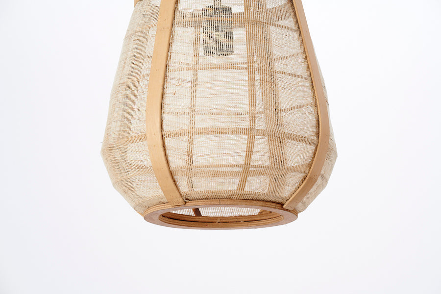 Elegant Rattan Pendant Light Ø32x44 cm Jacinto Natural