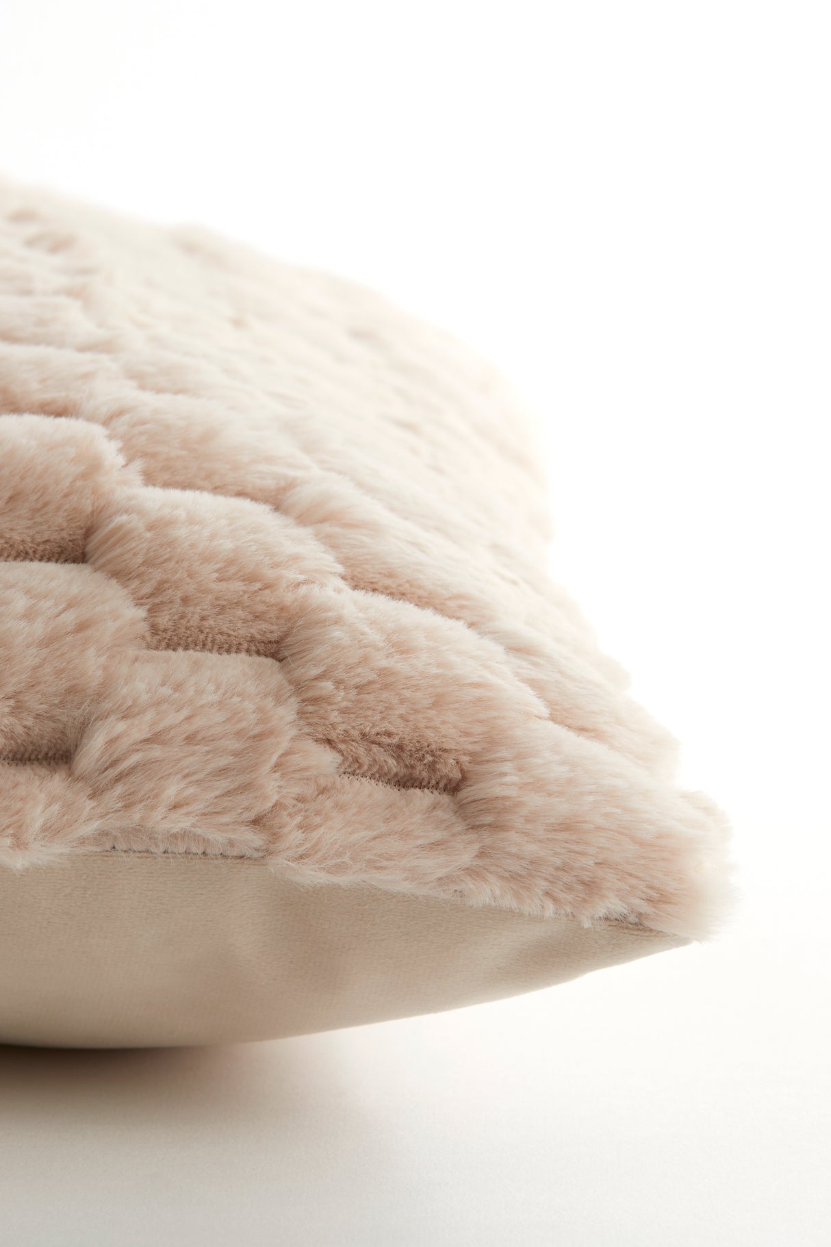 Velvet Beige Vienne Lumbar Cushion 60x30 cm