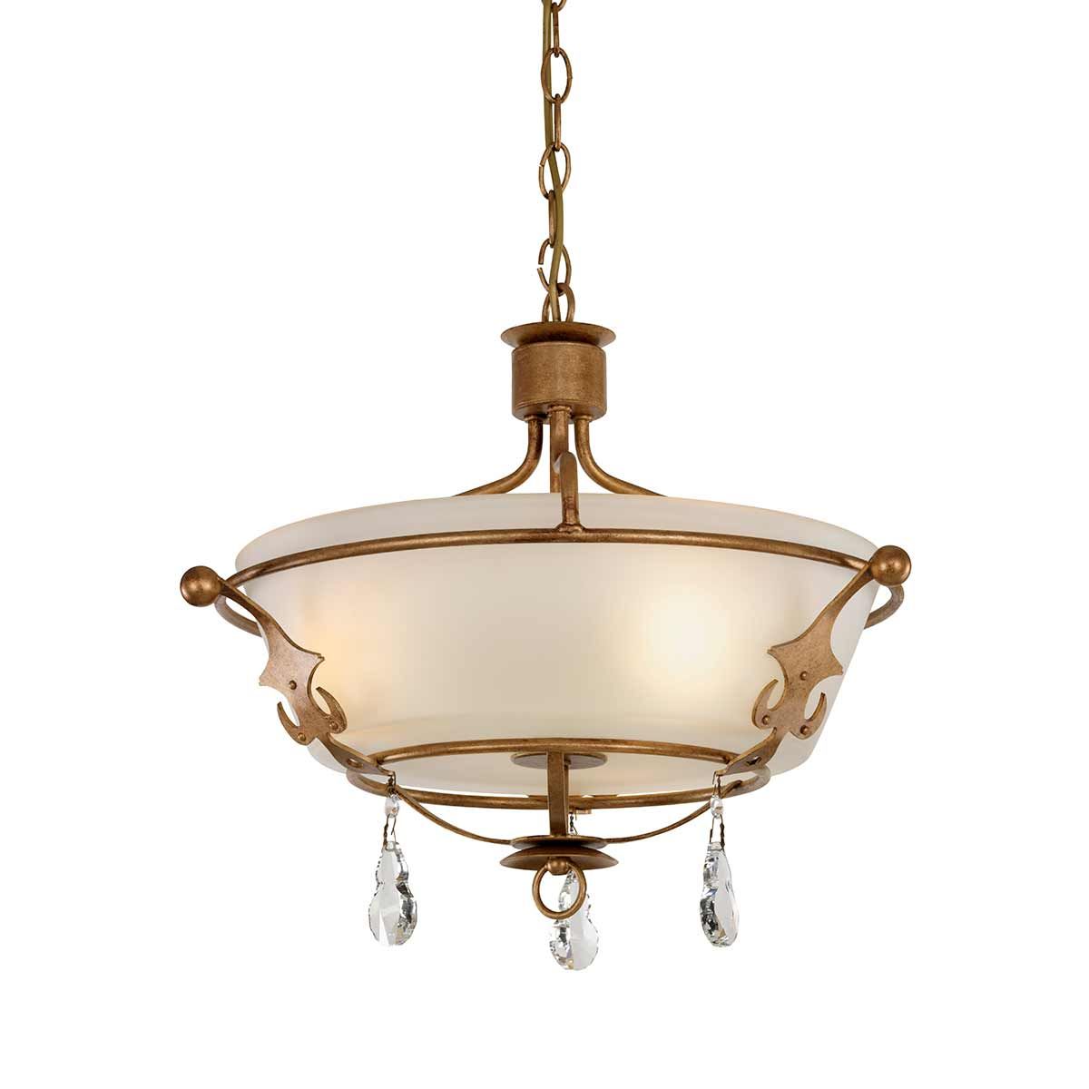 Windsor Royal Glow 3-Light Semi-Flush Pendant