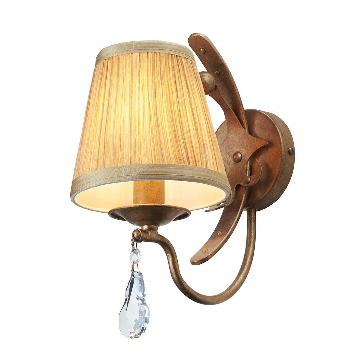 Elegant Windsor Gold Patina Wall Light