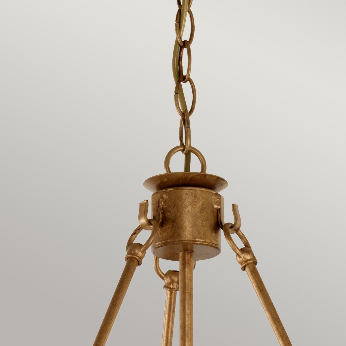 Windsor Elegant Gold Patina 6-Light Chandelier