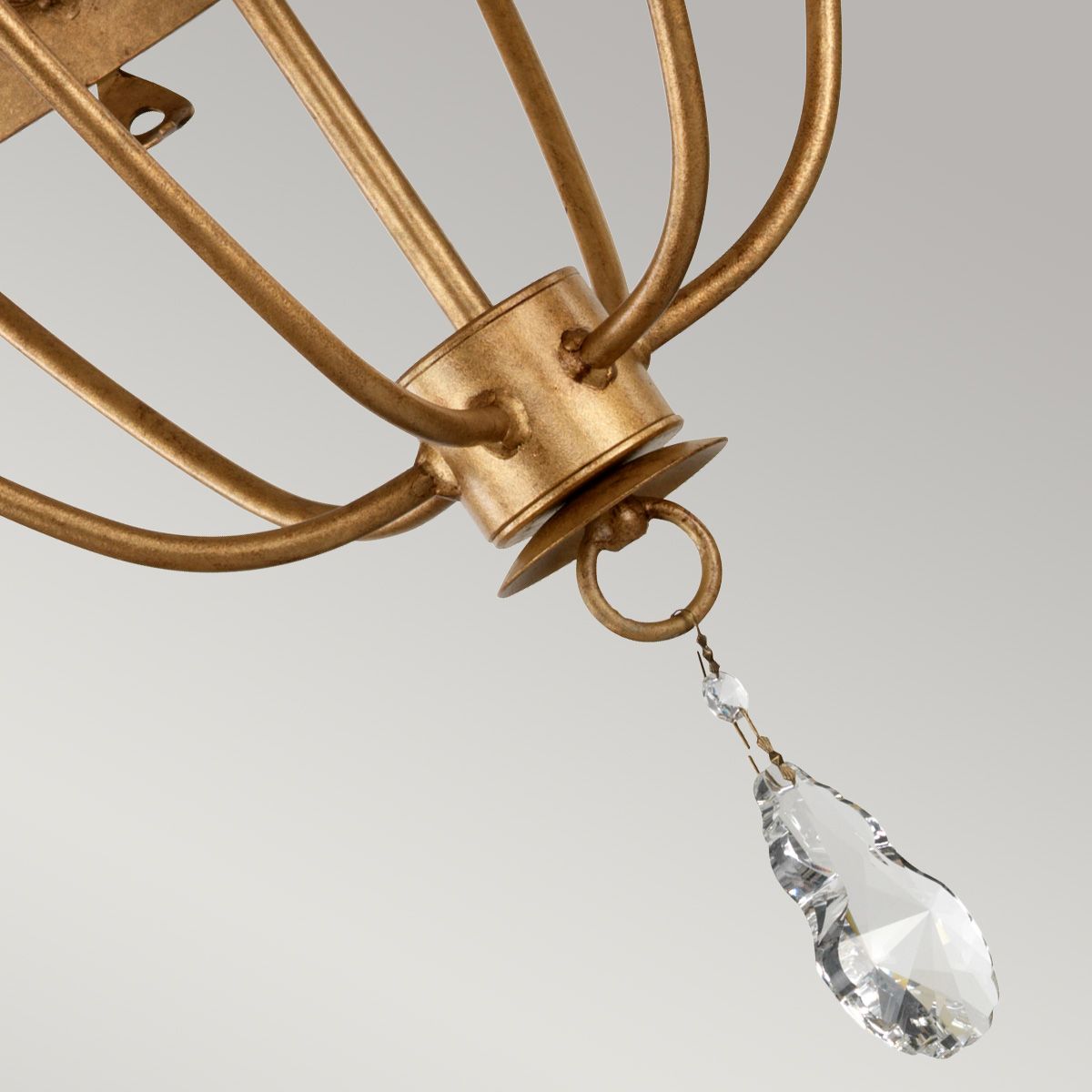 Windsor Elegant Gold Patina 6-Light Chandelier