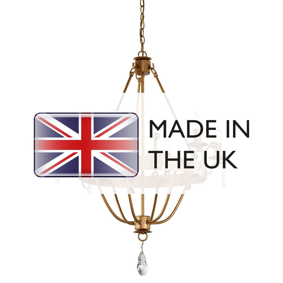 Windsor Elegant Gold Patina 6-Light Chandelier