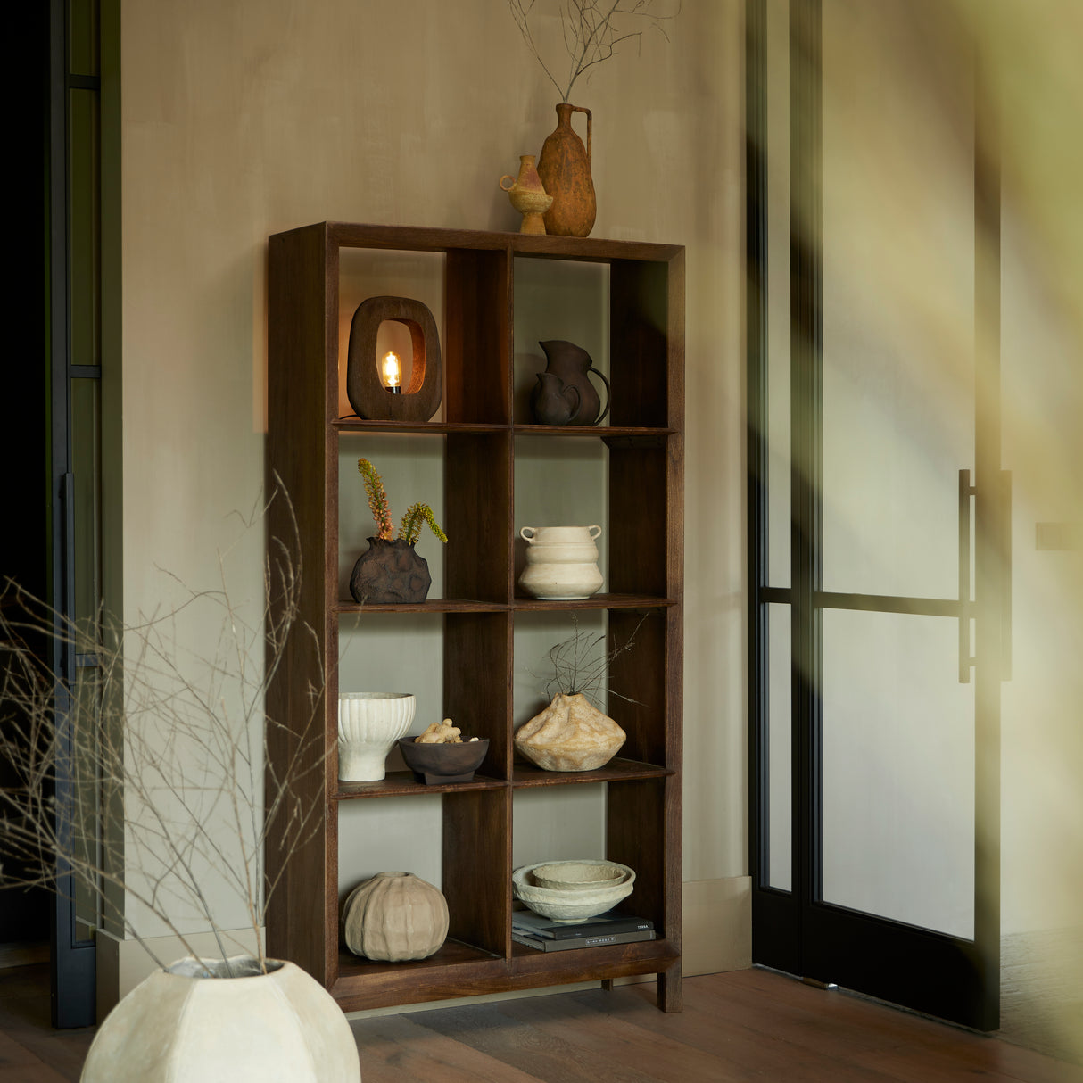 Artisan Rusted Elegance Vase - 17x16.5x35 cm