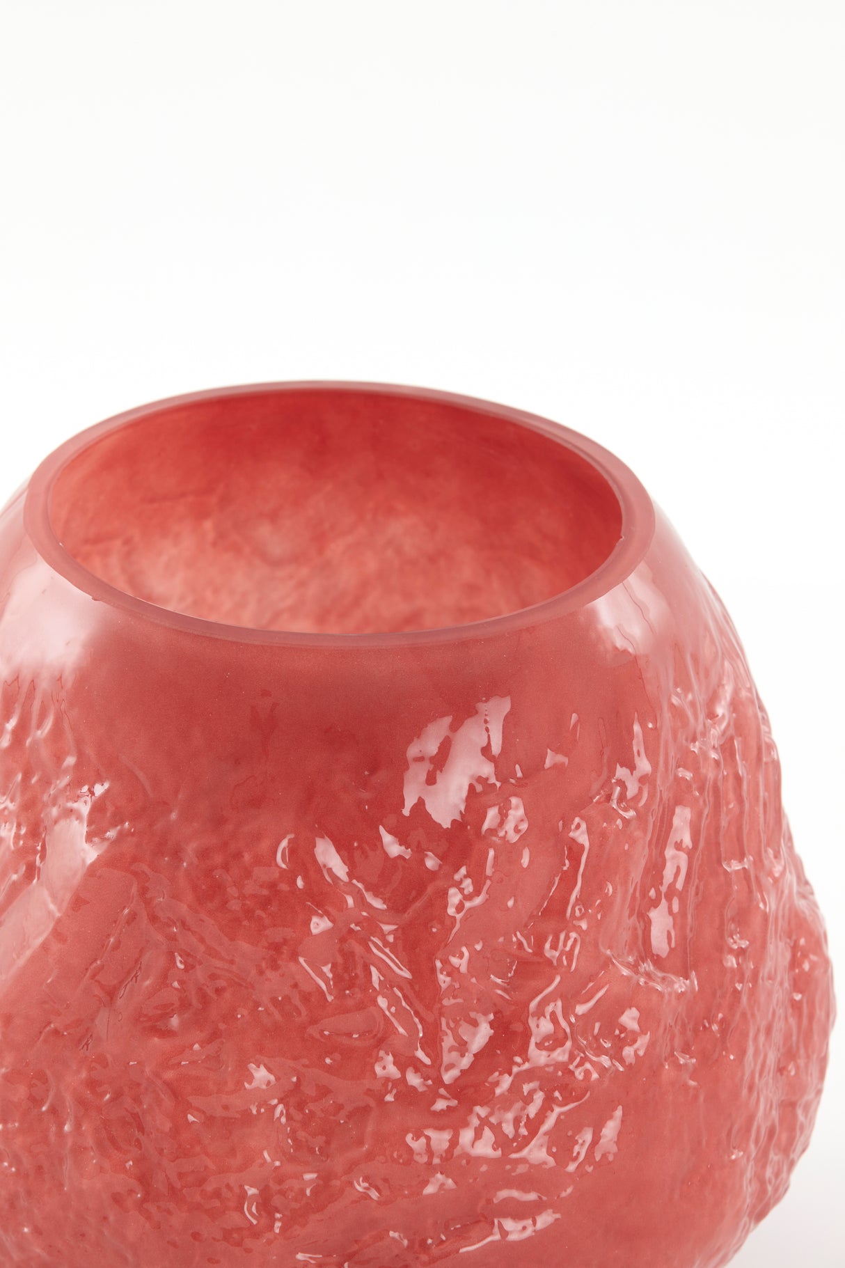 Coral Glass Vase Ø21.5x20 cm Tolmin Design