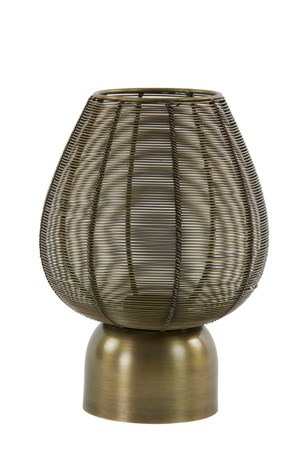 Bronze Antique Tealight Holder Suneko Ø19x26 cm