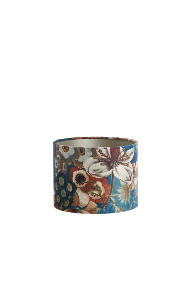 Bloom Blue Shade Cylinder Lamp - 20x20x15 cm