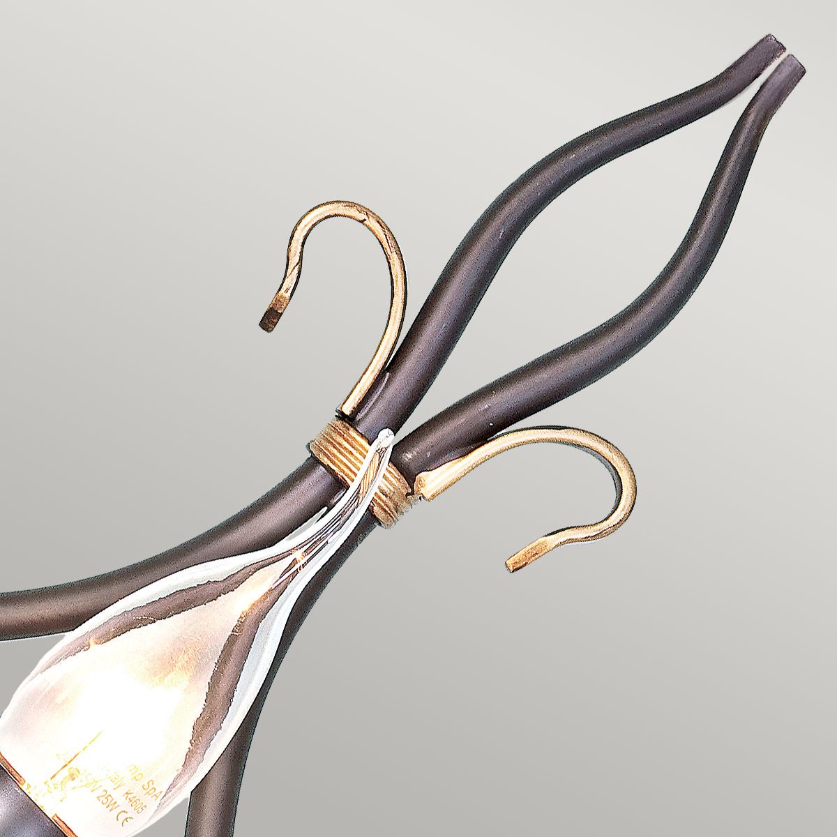 Windermere Rustic Wrought Iron Wall Sconce