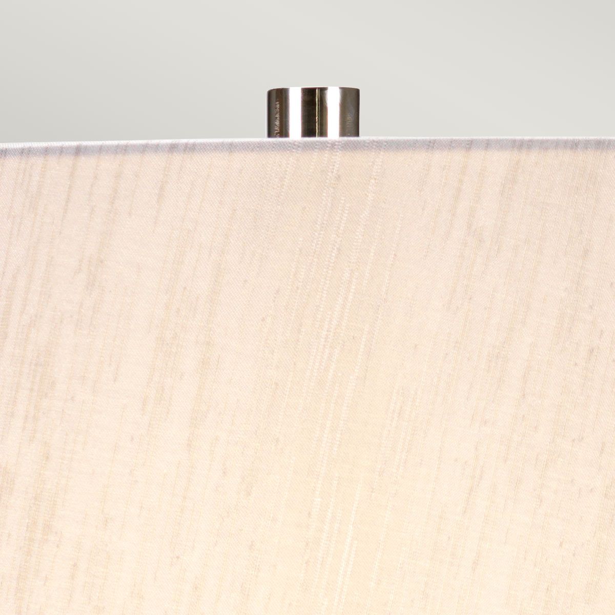 Graphite Elegance Table Lamp with Silver Linen Shade