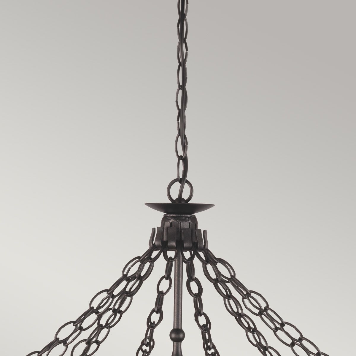 Warwick Medieval 12-Light Wrought Iron Chandelier
