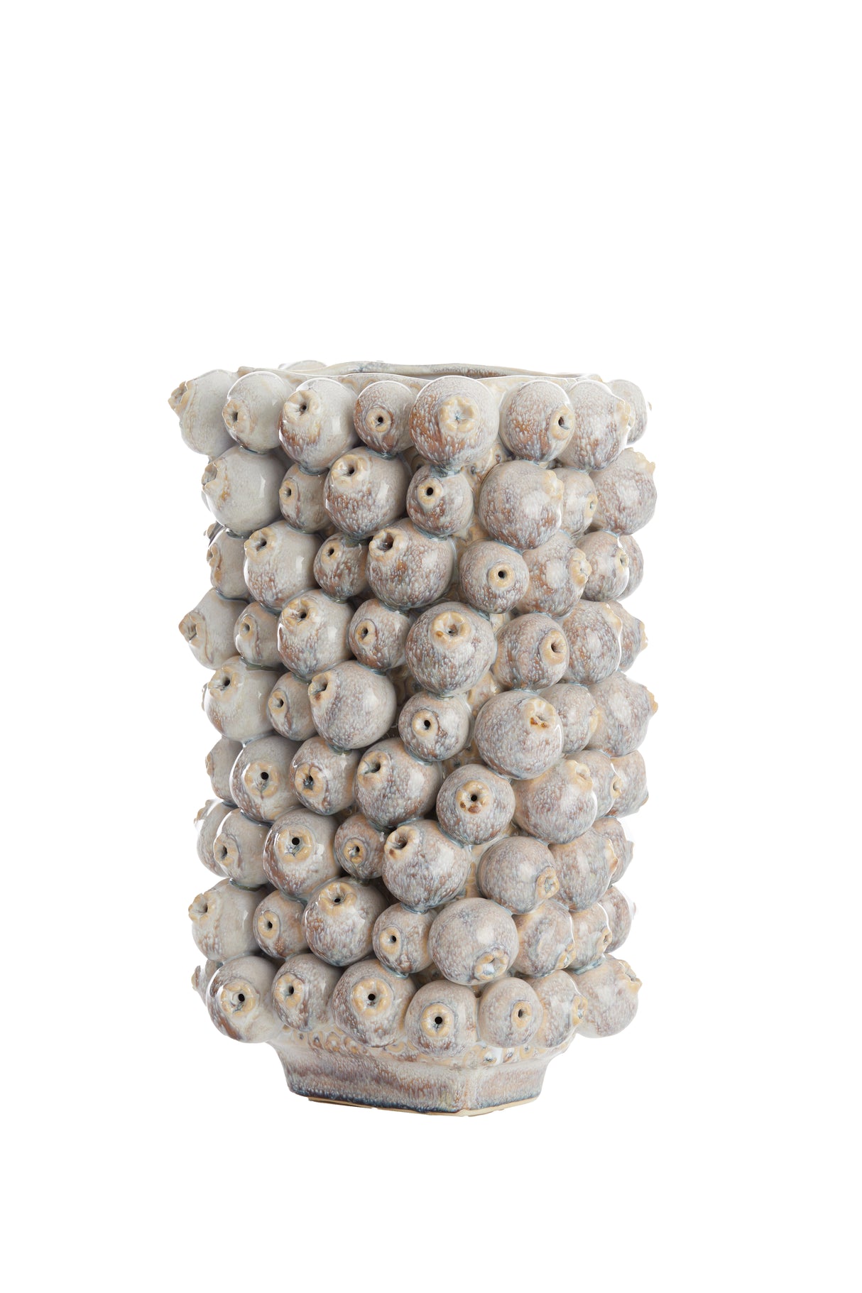 Elegant Sand-Toned Ceramic Vase 24.5x18.5x37.5 cm by Nitali