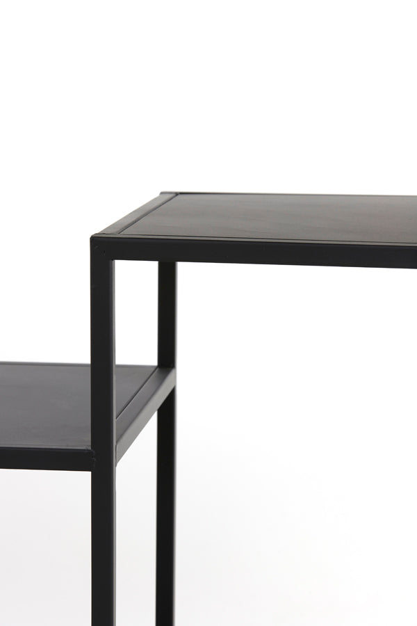 Yvana Matte Black Console Table 141x37x81 cm