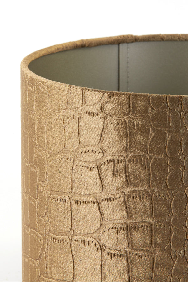Praya Brown Textured Cylindrical Lamp Shade 20x20x15 cm