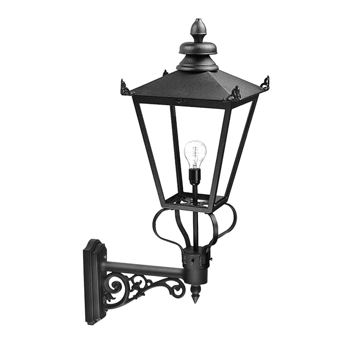 Victorian Elegance Black Wilmslow Outdoor Wall Lantern