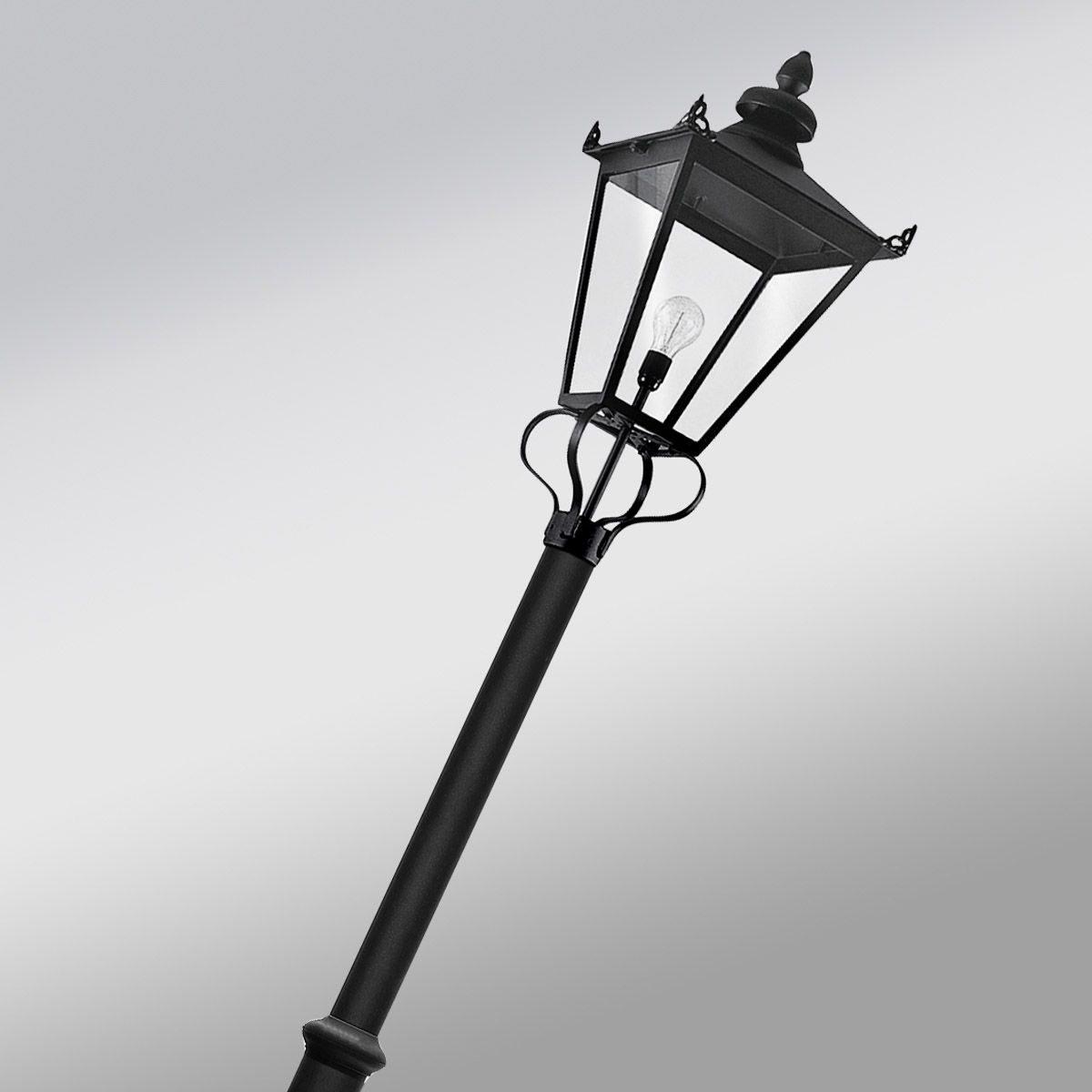Wilmslow 1 Light Lamp Post Black