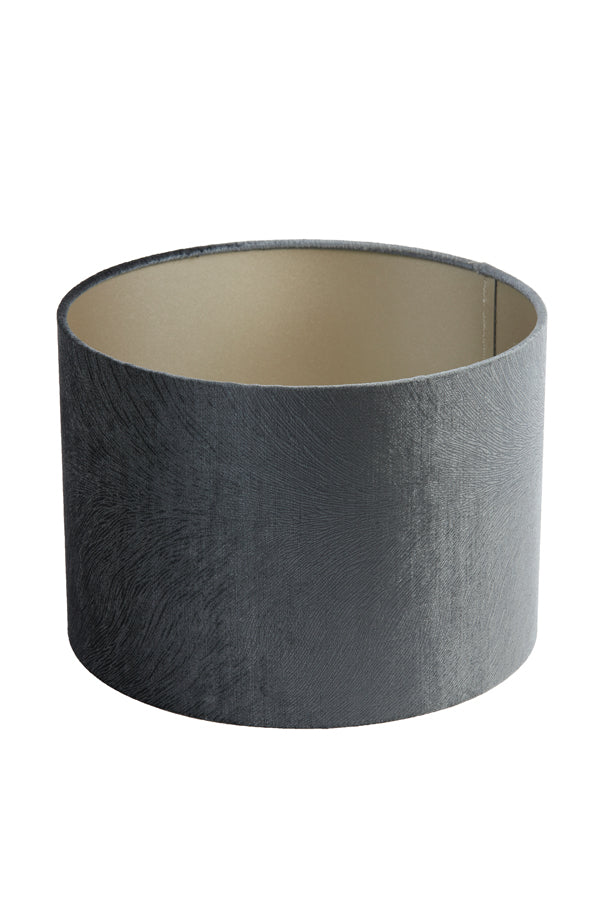 Elegant Grey Cylinder Lampshade 30x30x21 cm