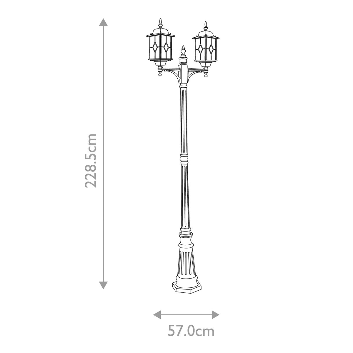 Elegant Wexford Antique-Style Lamp Post
