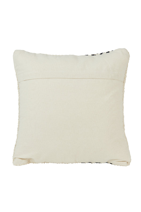 Matiana Cream-Black Geometric Throw Pillow 45x45 cm