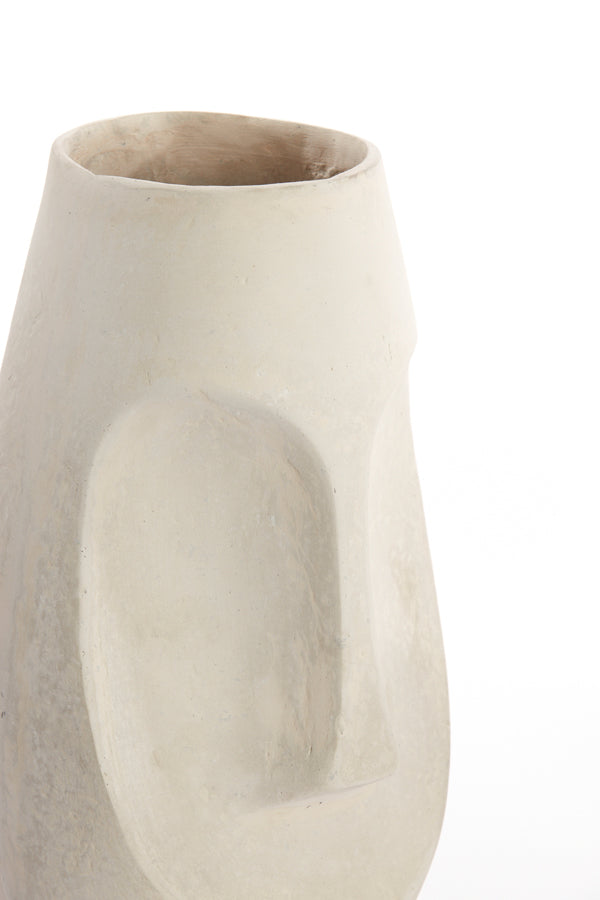 Natural Face Design Decorative Pot 21x18x36 cm