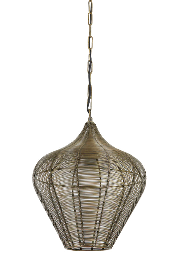 Antique Bronze Alvaro Hanging Lamp - 36x40 cm Elegance