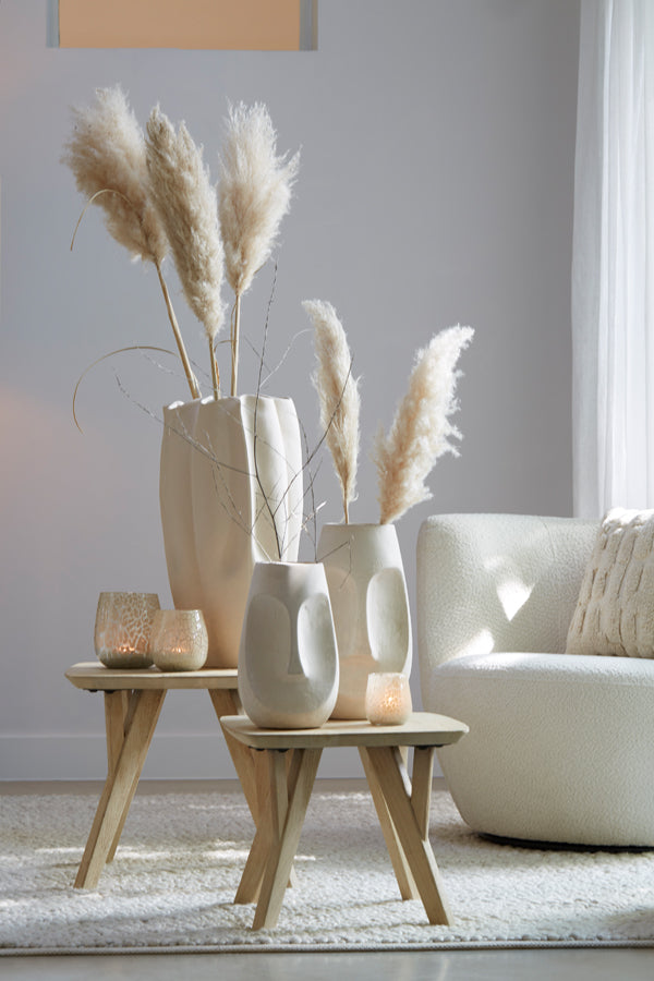 Rustic Quenza Mango Wood Side Table 50x50x42 cm