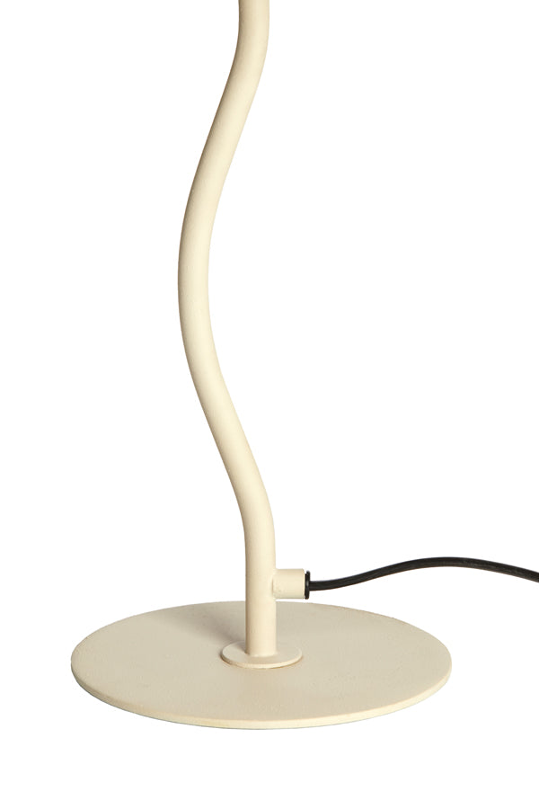 Elegant Elimo Matte Cream Table Lamp - 25x50 cm