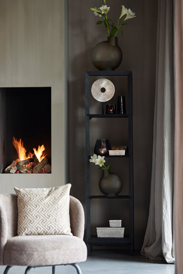 Artisanal Silver-Toned Decorative Box 29x19x10 cm